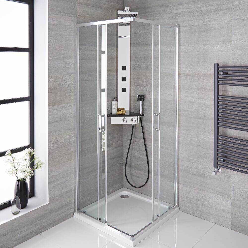 Cabine de douche Accès d'angle 80x195cm Portland