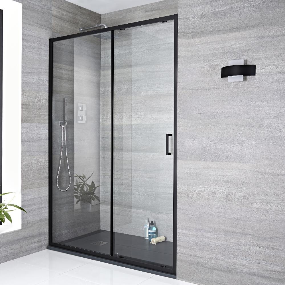 Porte de douche Coulissante 120x195cm Nox Noir