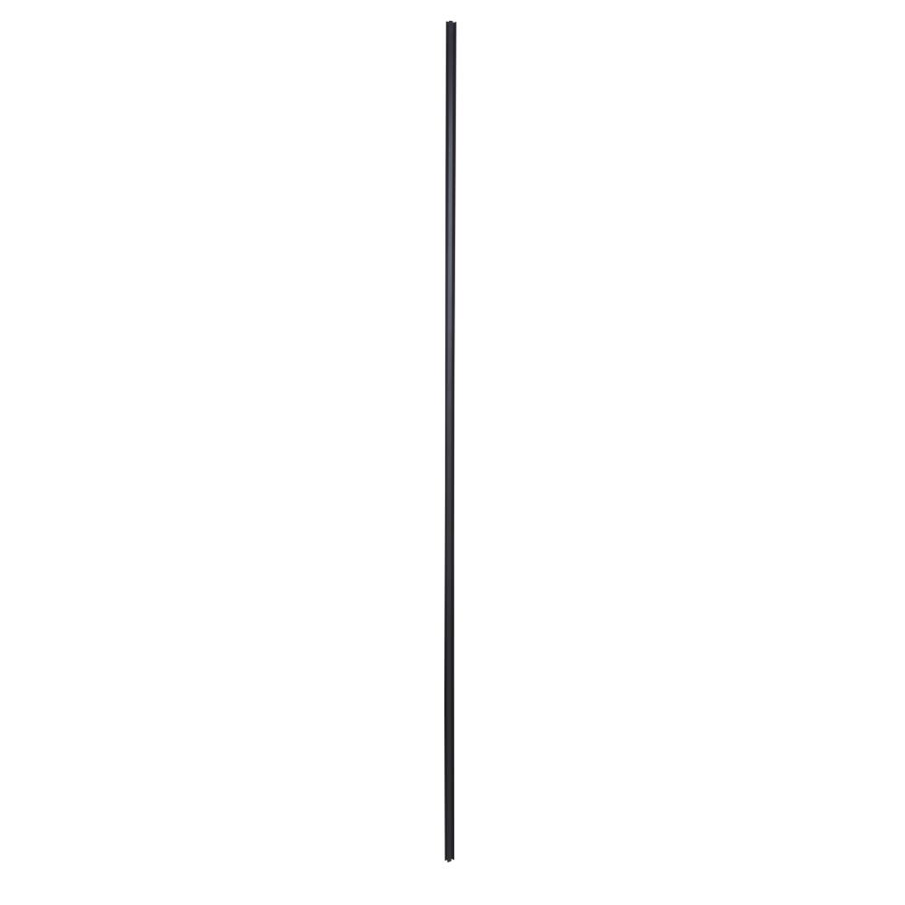Barre de stabilisation en L pour retour paroi de douche 25cm Nox Noir