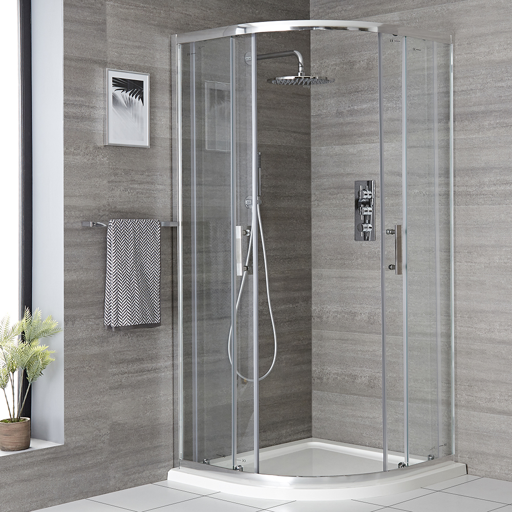 Cabine de douche quart de cercle – Tailles multiples – Portland