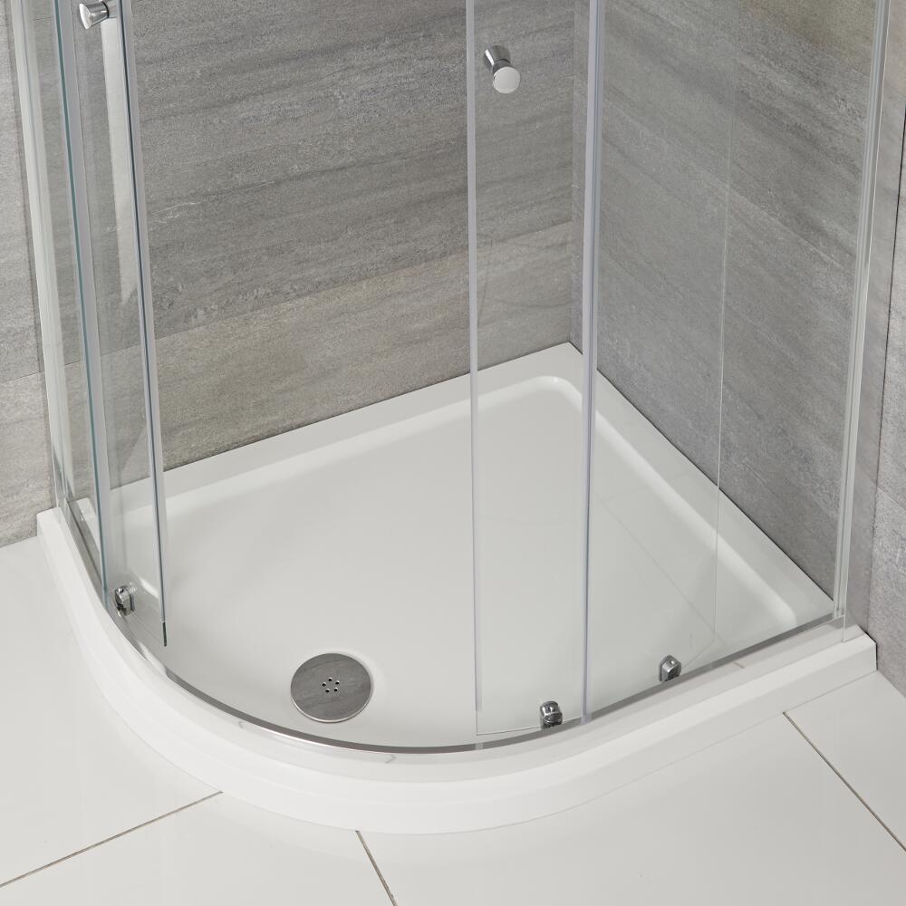 Receveur de douche quart de rond 120x90cm Angle gauche