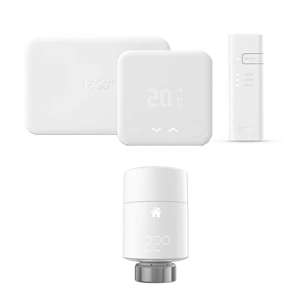 Thermostat Intelligent (V3) Kit d'Extension & Tête Thermostatique Intelligente verticale Tado°