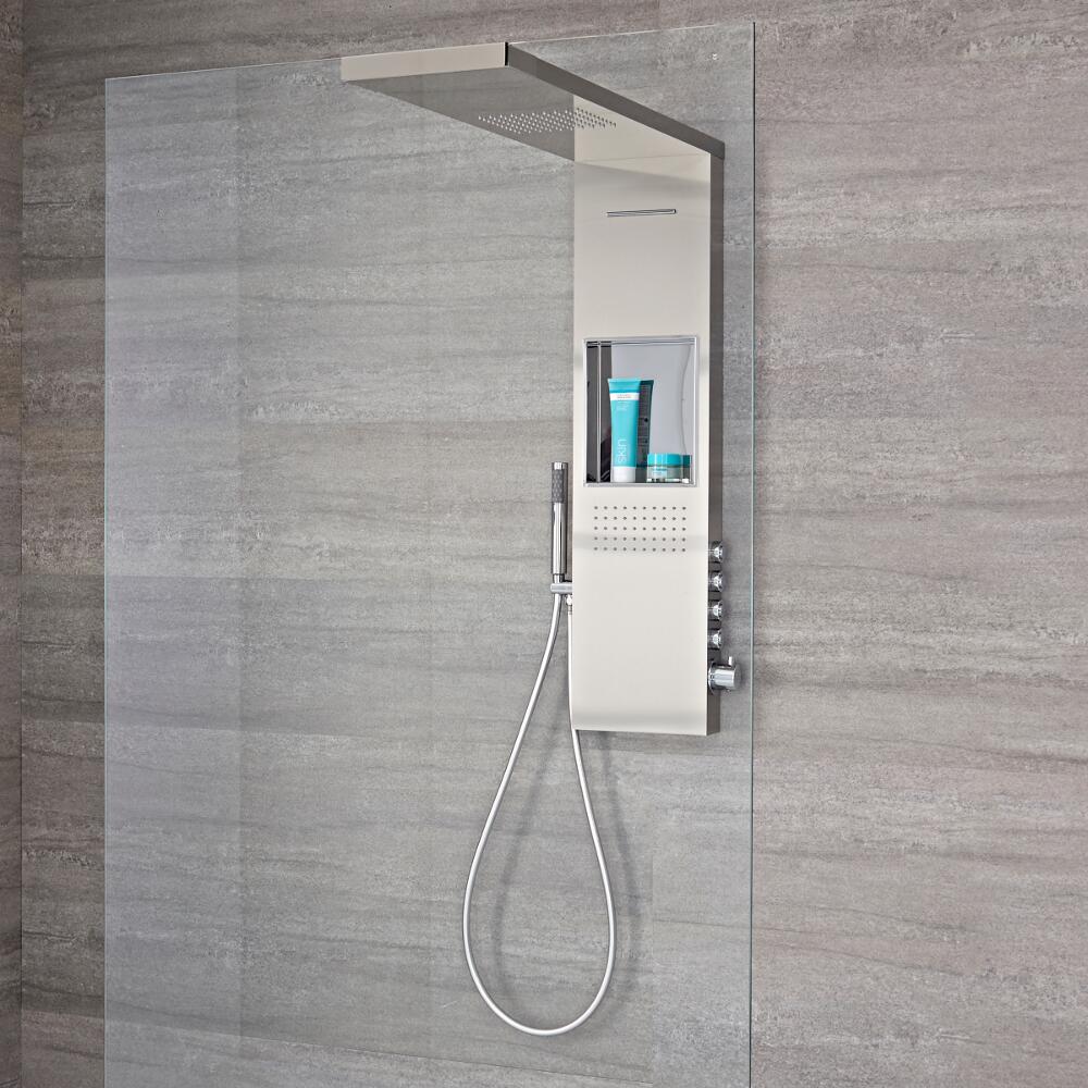 Colonne de douche thermostatique À Pommeau de Douche Italienne Iko 103x100cm