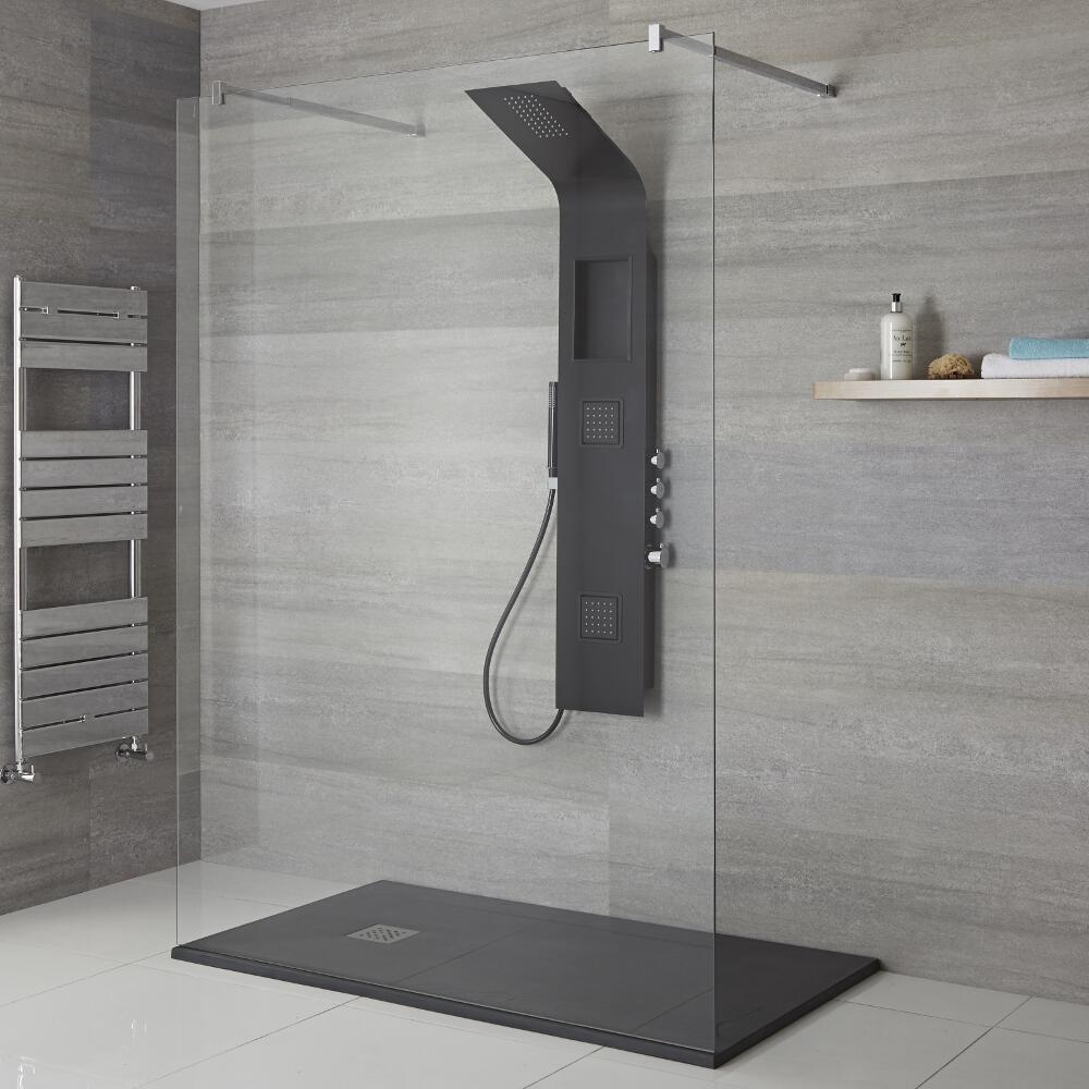 Colonne de douche thermostatique Noire Stamford