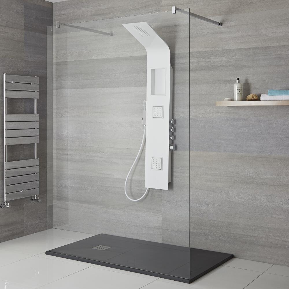 Colonne de douche thermostatique Blanche Stamford