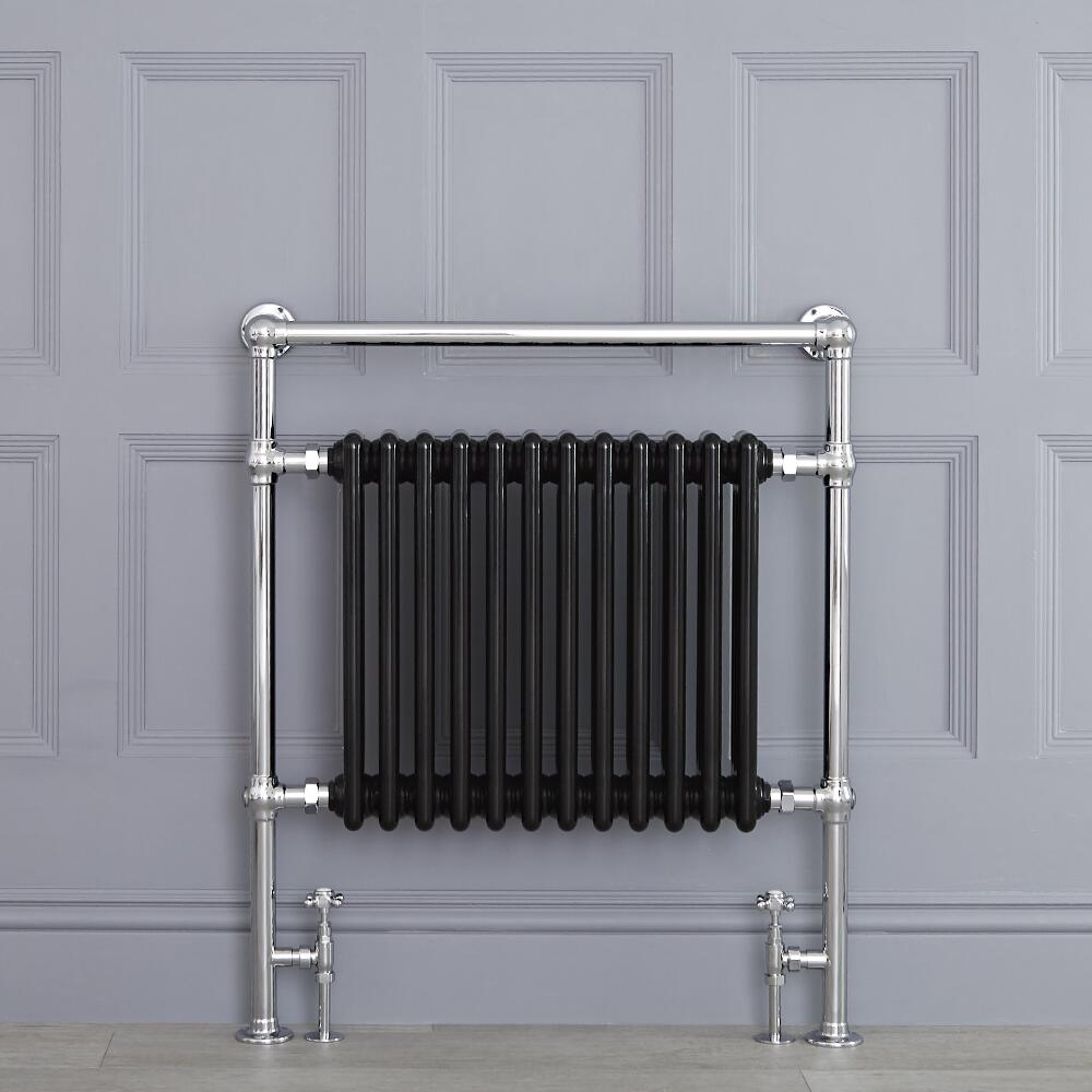 Sèche-Serviettes Rétro Noir Avon 93cm x 79cm x 15.5cm 1047 Watts