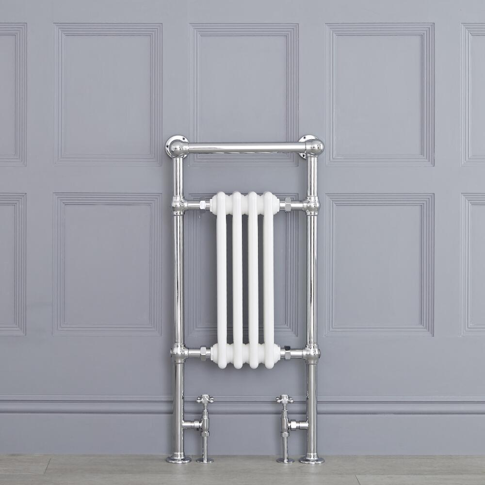 Sèche-serviettes rétro - Blanc - 93cm x 45cm x 23cm - Elizabeth