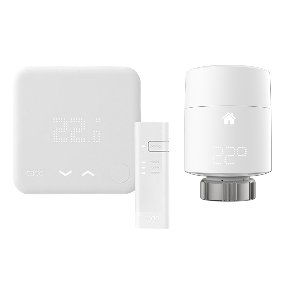 Thermostat Intelligent - Kit de Démarrage (V3) 2 Têtes thermostatique Verticales Tado°