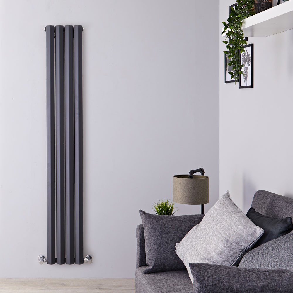 Radiateur Design Vertical Anthracite Salisbury 178cm x 28cm x 8,6cm 1079 Watts