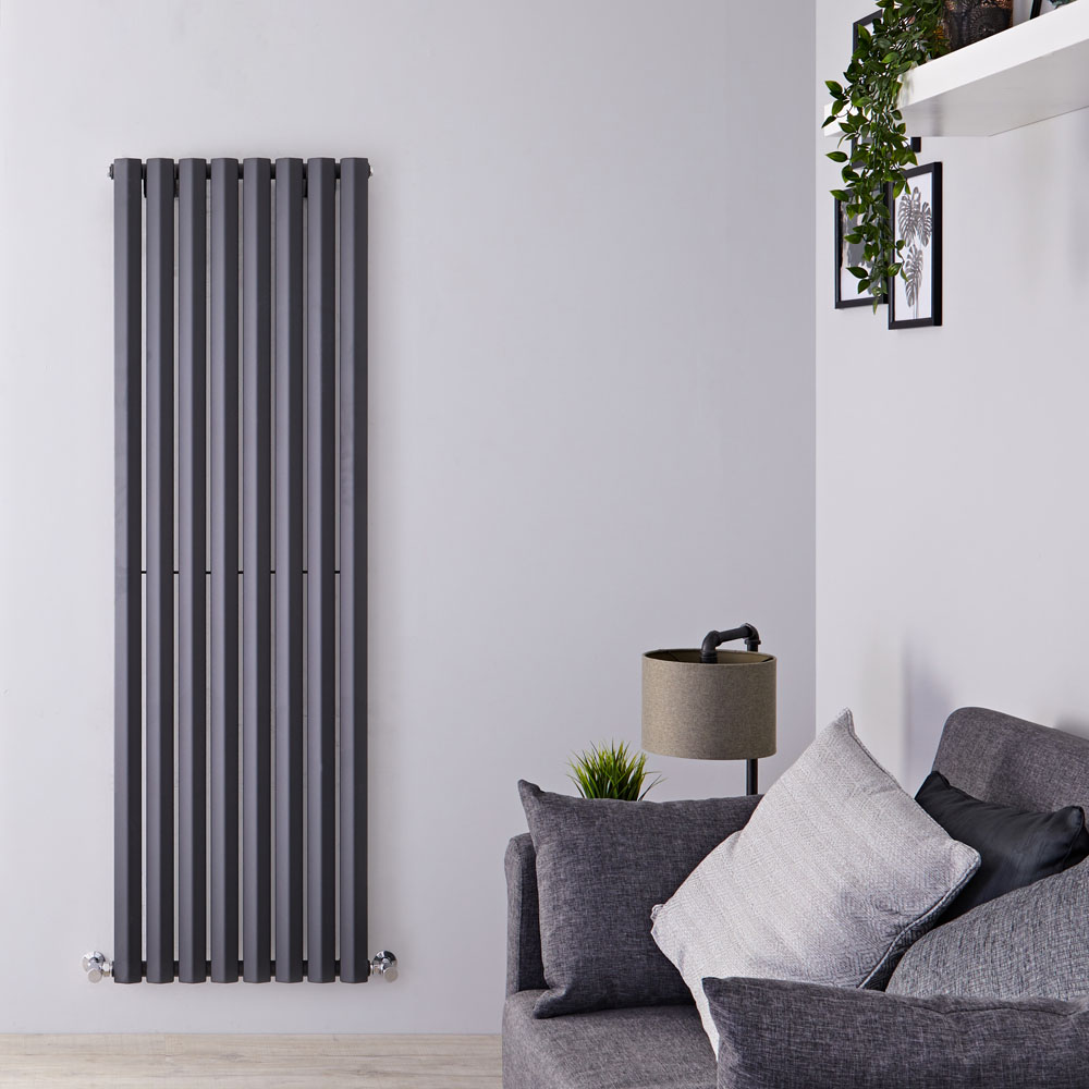 Radiateur Design Vertical Anthracite Salisbury 178cm x 56cm x 6cm 1401 Watts