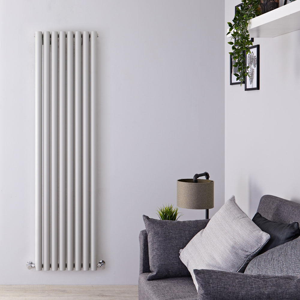 Radiateur Design Vertical Argent Savy 178cm x 47,2cm x 8cm 1391 Watts