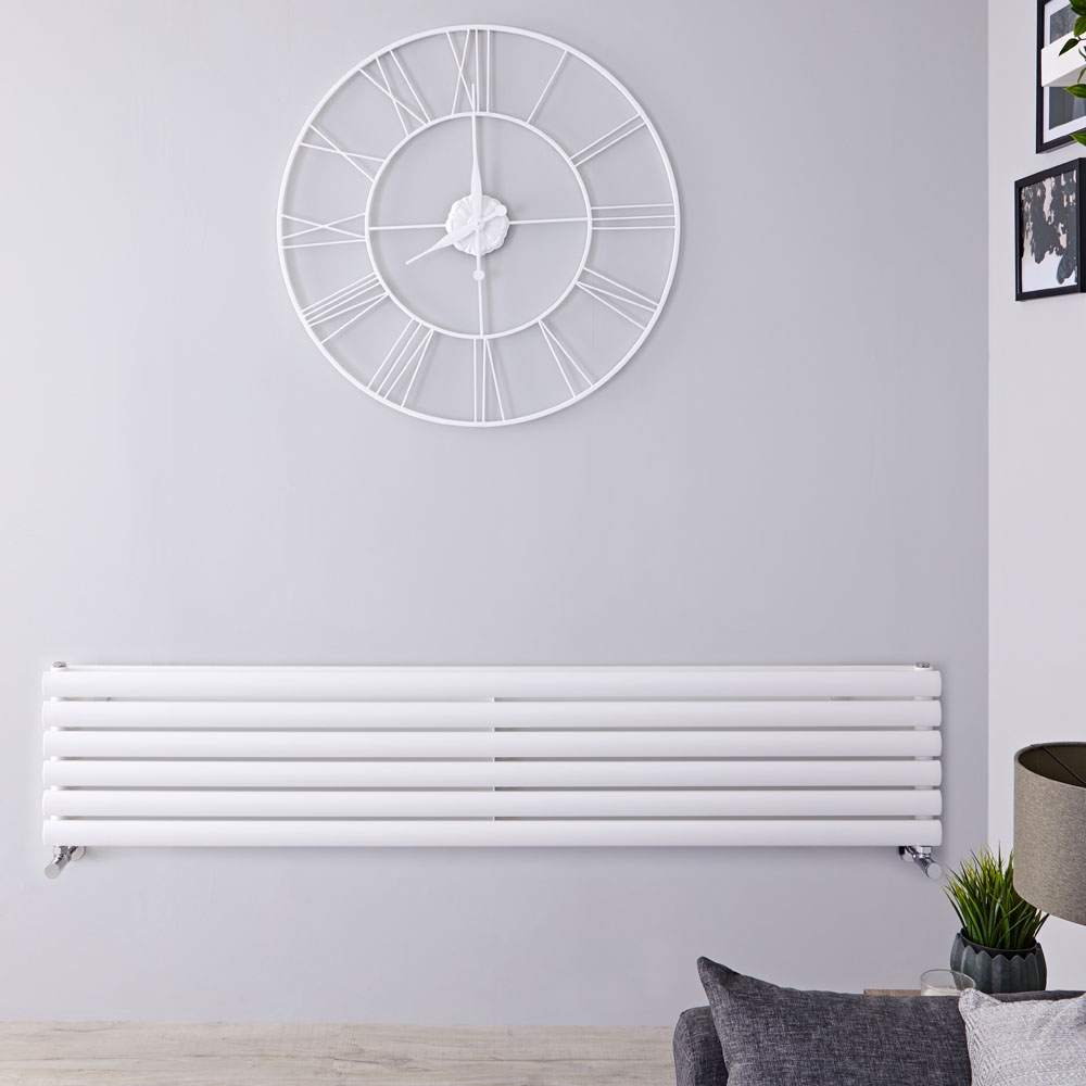 Radiateur Design Horizontal Blanc Vitality 35,4cm x 178cm x 7,8cm 1325 Watts