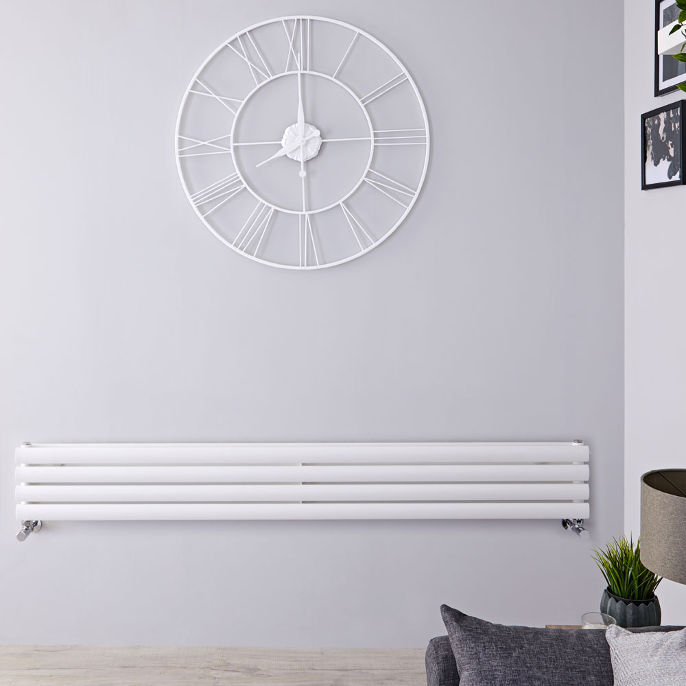 Radiateur Design Horizontal Blanc Vitality 23,6cm x 178cm x 7,8cm 921 Watts