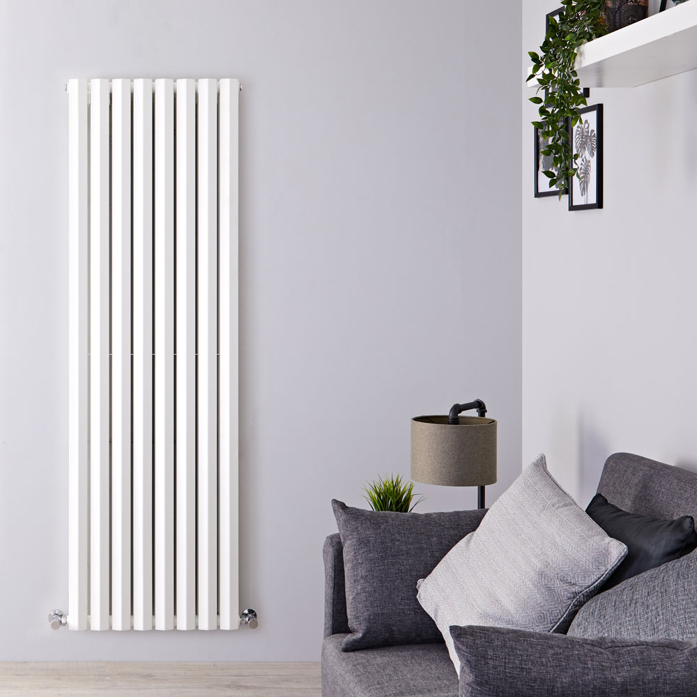 Radiateur Design Vertical Blanc Salisbury 178cm x 56cm x 8,6cm 2158 Watts