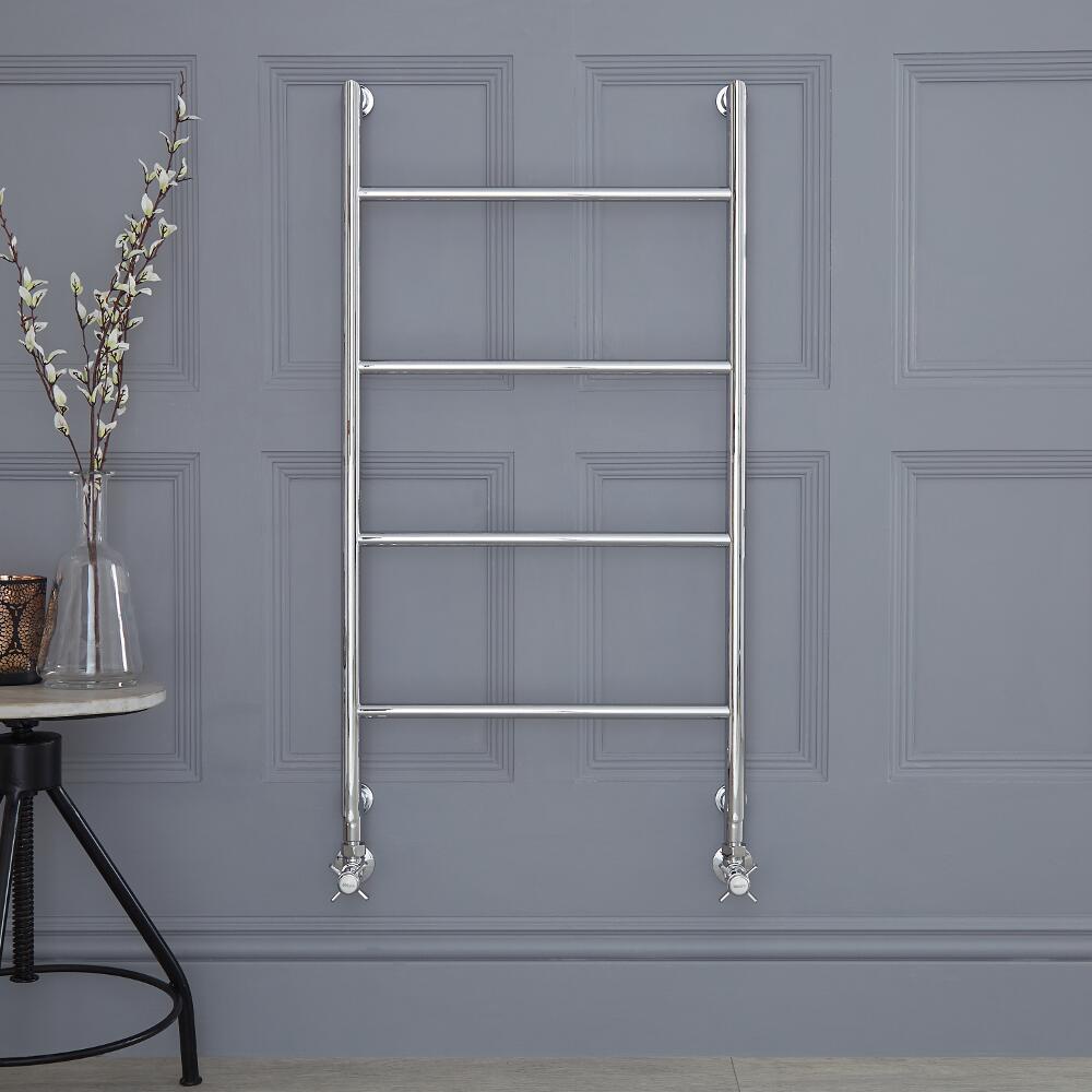 Sèche-Serviettes Rétro Chromé Condesa 90cm x 49,5cm x 9,1cm 133 Watts