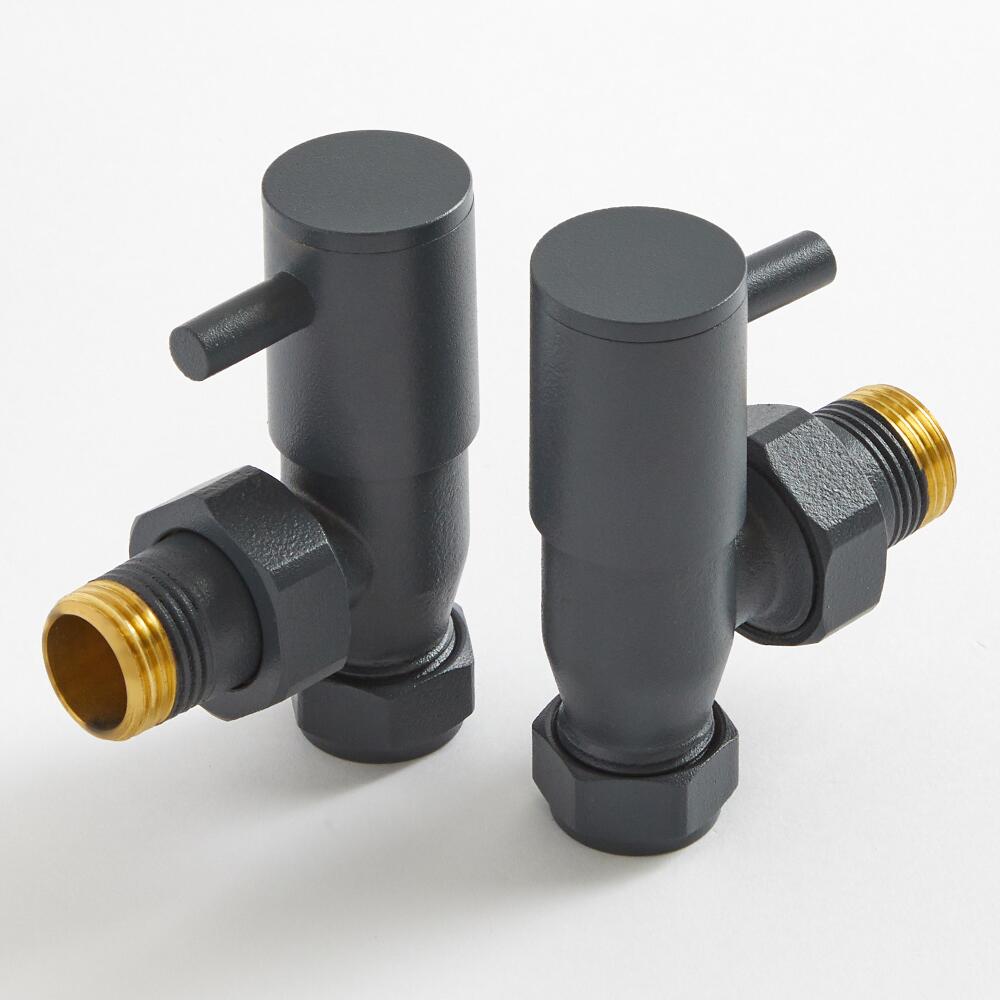 Robinets de radiateur d’angle modernes - Anthracite