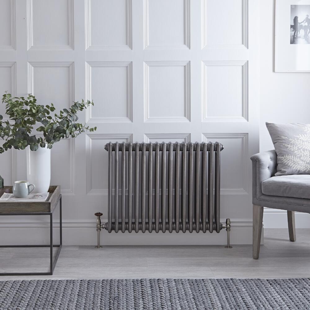 Radiateur Horizontal Style Fonte Acier Brut Windsor 60cm x 78.9cm x 10cm 1243 Watts