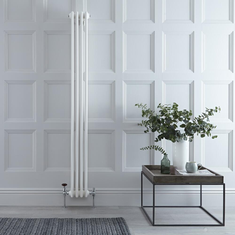 Radiateur Vertical Style Fonte Blanc Windsor 180cm x 20cm x 10cm 779 Watts
