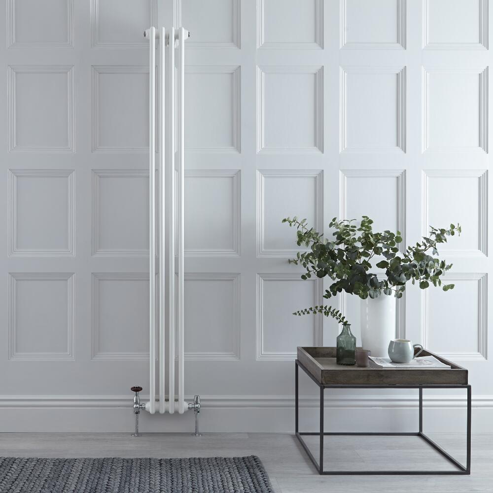 Radiateur Vertical Style Fonte Blanc Windsor 180cm x 20,3cm x 6,8cm 622 Watts
