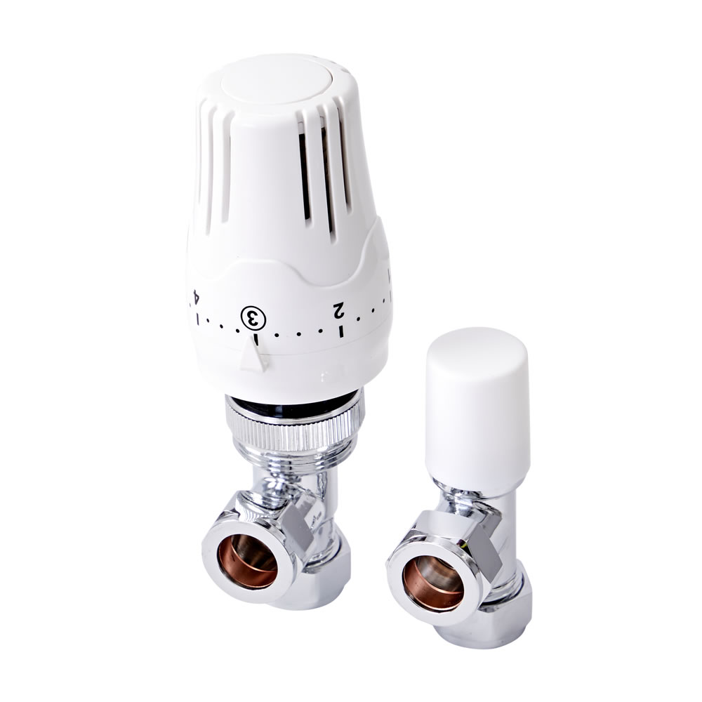 Robinet thermostatique de radiateur d'angle