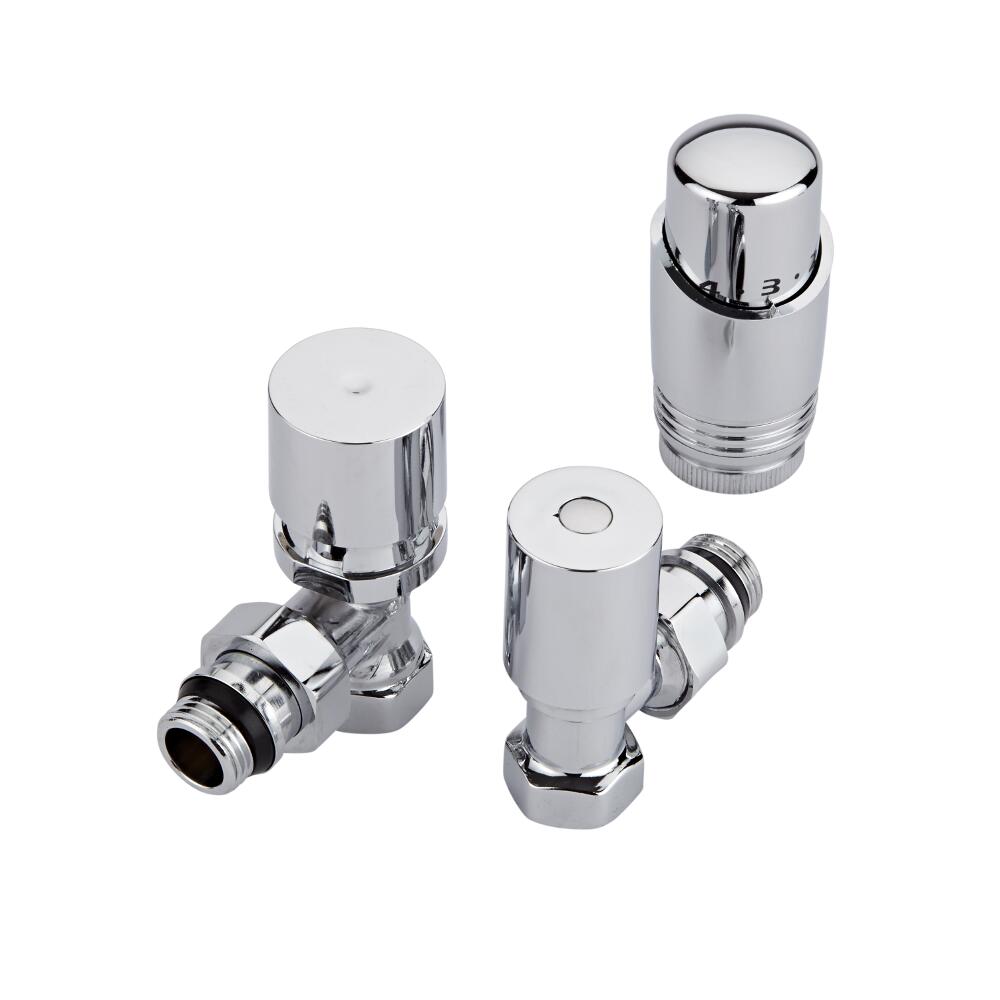Robinets de Radiateur thermostatique Chromés 1/2"