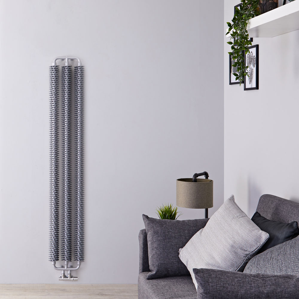 Tatra - Radiateur Vertical Design Argent Mat 172cm x 29cm