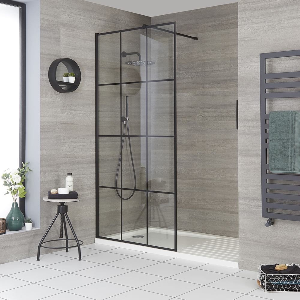 Douche italienne avec verrière et receveur – Tailles multiples - Barq