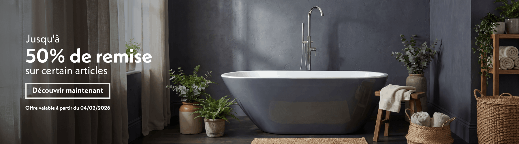 Jusqu'à moins 50% sur une sélection d'articles : décrouvrez maintenant