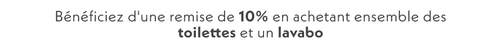 Save 10%, when a Milano toilet & basin are bought together